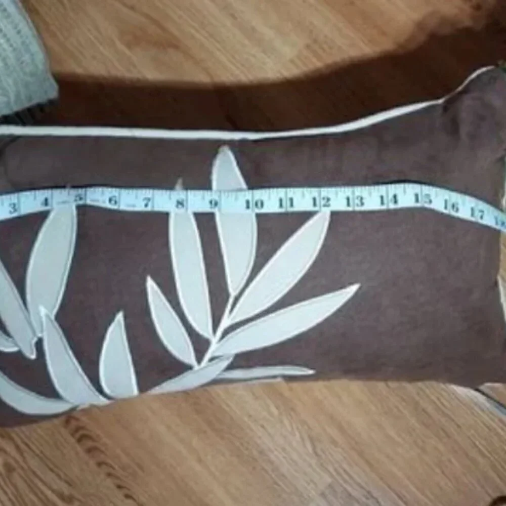 Decorative throw pillow.